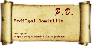 Prágai Domitilla névjegykártya